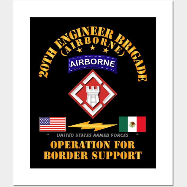 Faithful Patriot -  20th Engineer Bde - Border Support Wall Art by twix123844